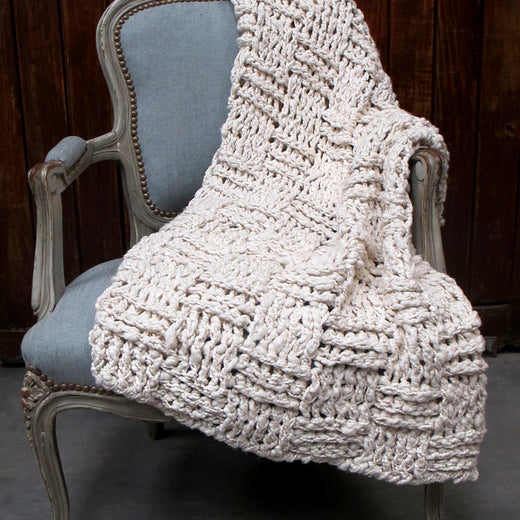 Chess Chunky Knit Throw Blanket