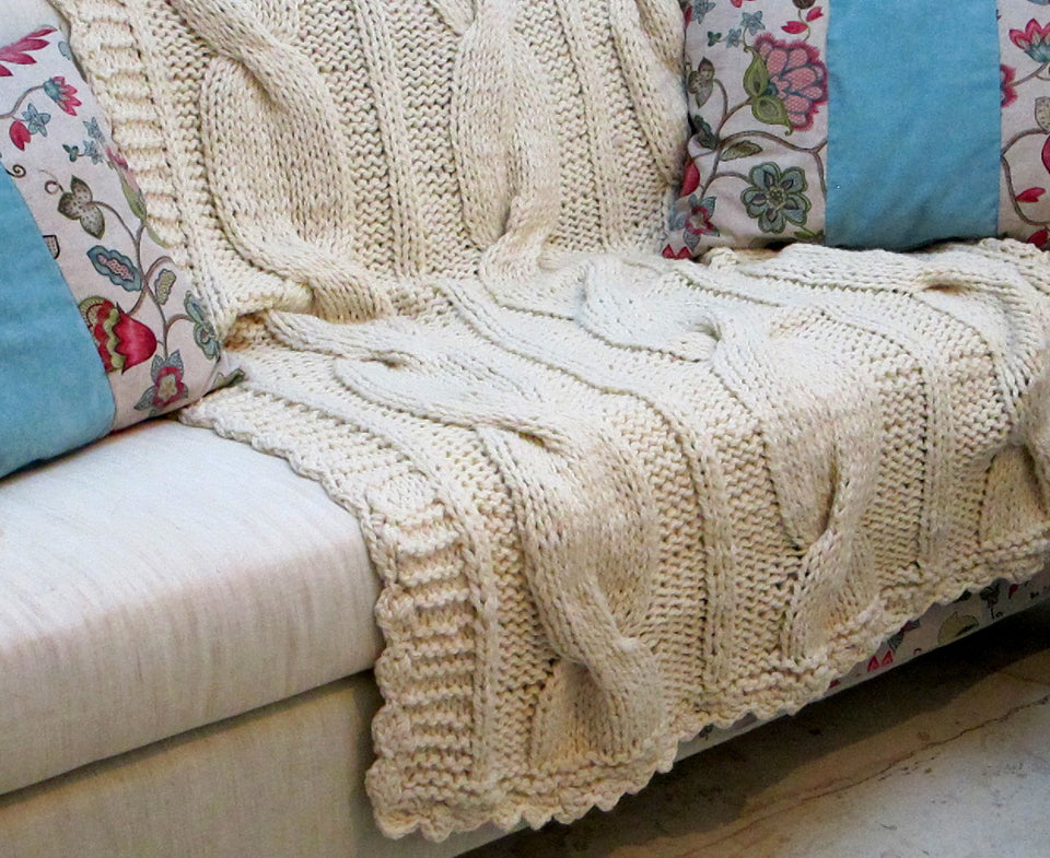 Sweater Blanket Throw - Ochos Wool Throw