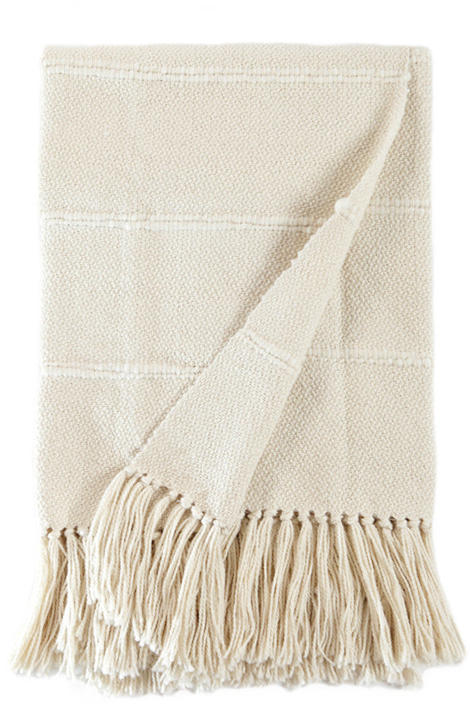 Multi Natural Striped Throw Blanket